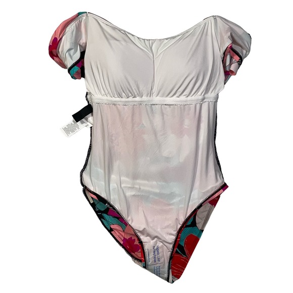 La Blanca Women's in Full Bloom Off the Shoulder Ruffle Swimsuit - Picture 7 of 9